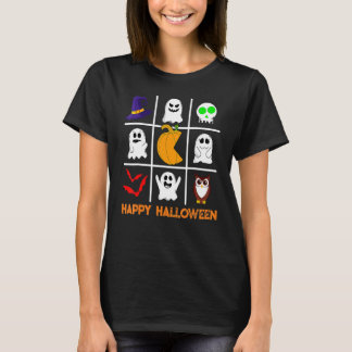 Pumpkin Eating Ghosts Halloween Costume Gaming Wom T Shirt