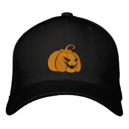 Pumpkin Embroized Cap Broderad Keps