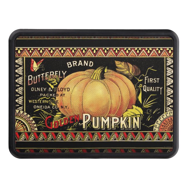 Pumpkin-etikett Antique Butterfly Brand Dragkroksskydd (Framsidan)