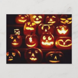 Pumpkin Expression Halloween-vykort Vykort