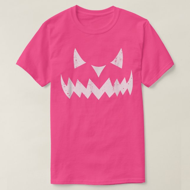 Pumpkin Face JACK O' LANTERN Halloween Trick or Tr T Shirt (Design framsida)