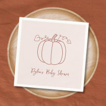 Pumpkin Fall Autumn Hand plockade Doodle Baby Show