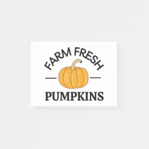 Pumpkin Fall Autumn Post-it Block