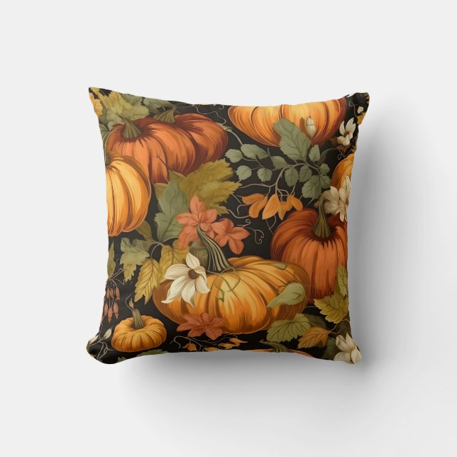 Pumpkin Fall Autumn Rustic Kudde (Framsida)