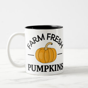 Pumpkin Fall Autumn Två-Tonad Mugg