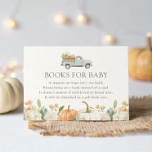 Pumpkin Fall Baby Shower Bokar för Baby