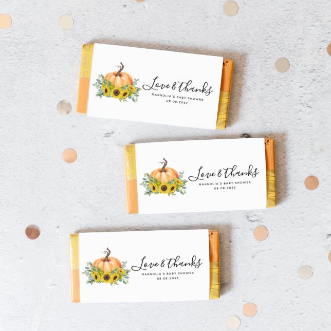 Pumpkin Fall Baby Shower Candy Pub Wrapper (Skapare uppladdad)