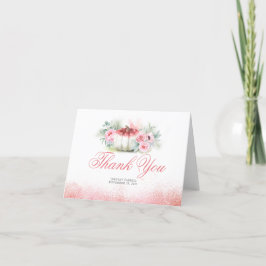 Pumpkin Fall Baby Shower ro Guld Tack Kort