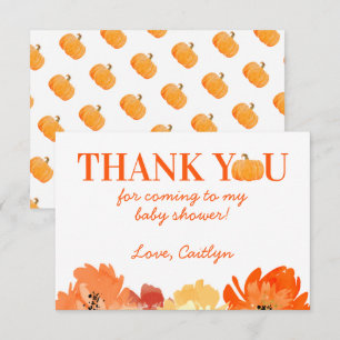 Pumpkin Fall Baby Shower - tackkort Tack Kort