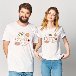 Pumpkin Fall Botanical Mamma to be Baby Shower T Shirt