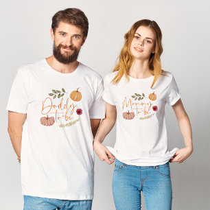 Pumpkin Fall Botanical Mamma to be Baby Shower T Shirt