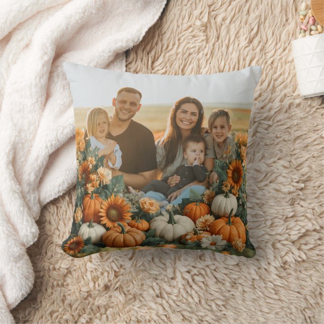 Pumpkin Fall Design för personlig-familjen Kudde (Filt)