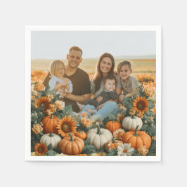 Pumpkin Fall Design för personlig-familjen Pappersservett