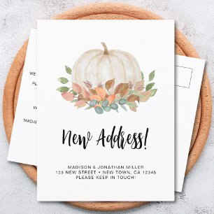 Pumpkin Fall Flytta Meddelande Vykort