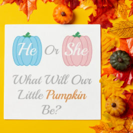 Pumpkin Fall Gender Reveal Pappersservett