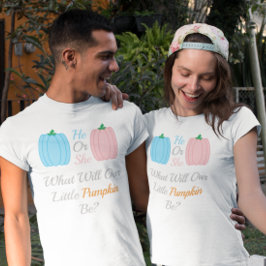 Pumpkin Fall Gender Reveal T-Shirt