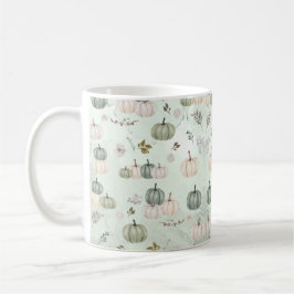 Pumpkin Fall Grönt Thanksgiving Middag Kaffemugg