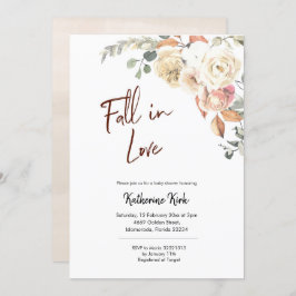 Pumpkin Fall in Kärlek Baby Shower-inbjudan Inbjudningar