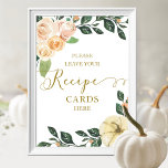 Pumpkin Fall Möhippa-mottagningskort - tecken Poster<br><div class="desc">Fäst vattenfärg för varje blommigt,  skylt för infallskort för möhippan. Enkel att anpassa med din information. Kontakta mig via chatta om du har frågor om teckningen eller behöver anpassa den. OBS! Kontakta Zazzle Customer Care direkt https://help.zazzle.com/hc/en-us/articles/221463567-How-Do-I-Contact-Zazzle-Customer-Support- om du behöver hjälp med beställningar,  frakt,  produktinformation osv.</div>