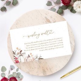 Pumpkin Fall Möhippa Wishing well Tilläggskort