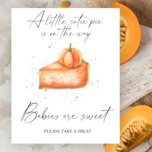 Pumpkin fall paj - spädbarn är söt poster