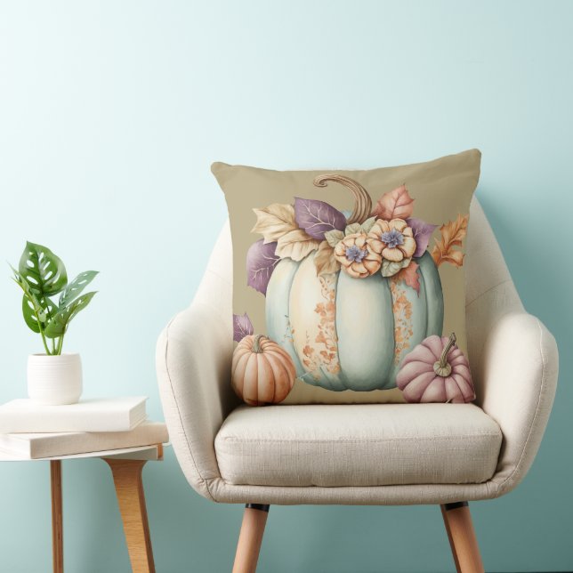 Pumpkin Fall Pillow, Fall Dekorativ kudde (Stol)