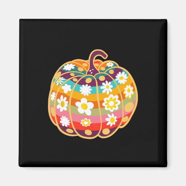 Pumpkin Fall Season Autumn Halloween Thanksgiving Magnet (Framsidan)