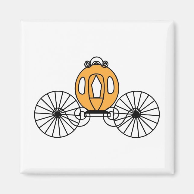Pumpkin Färgad Coach Magnet (Framsidan)