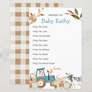 Pumpkin Farm Animal Tractor Kärlek Prayers för Bab