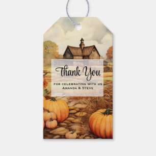 Pumpkin Farm Fall Harvest Thanksgiving Tack Presentetikett
