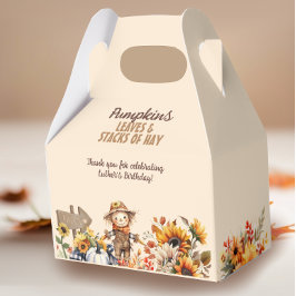 Pumpkin Farm Fall Sunblomma Birthday Presentaskar