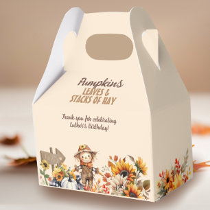 Pumpkin Farm Fall Sunblomma Birthday Presentaskar