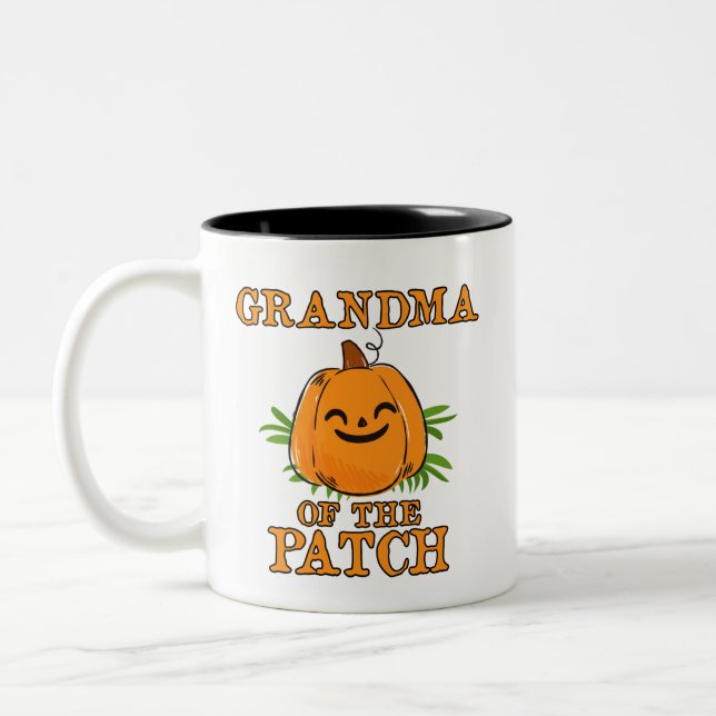 Pumpkin-farmor för familjen Patch mugg Halloween (Vänster)