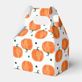 Pumpkin-favoritruta för cute-vattenfärg presentaskar