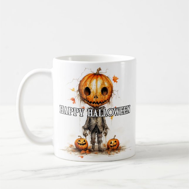 Pumpkin Fiend | HAPPY HALLOWEEN Kaffemugg (Vänster)