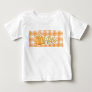 Pumpkin First Birthday ONE Shirt - Orange Pached T