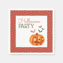Pumpkin & Fladdermöss, Halloween fest Pappersservett