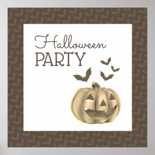 Pumpkin & Fladdermöss, Halloween Välkommen Poster
