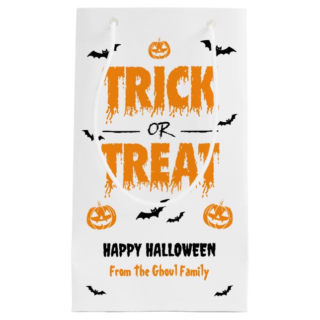 Pumpkin Fladdermus Bus eller godis Light (Framsidan)