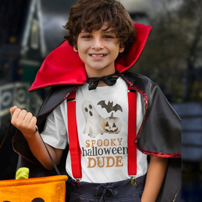 Pumpkin Fladdermus Ghost Spooky Halloween T Shirt (Skapare uppladdad)