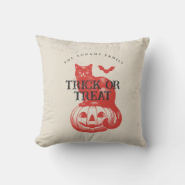 Pumpkin Fladdermus och Cat Bus eller godis Hallowe Kudde