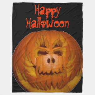 Pumpkin, Flaming Skull Fleecefilt