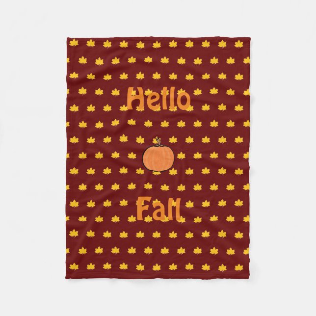 Pumpkin fleece filt (Framsidan)