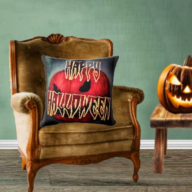 Pumpkin Flin Kudde (Break out the spooky throw pillows, it's Halloween!)