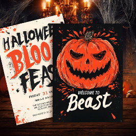 Pumpkin Flinare Halloween fest Inbjudningar