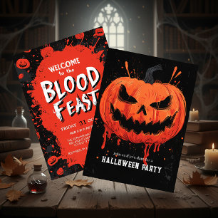 Pumpkin Flinare Halloween fest Inbjudningar