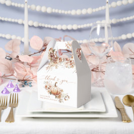 Pumpkin & Flower Boho Fall Baby Shower Presentaskar