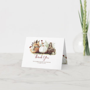 Pumpkin för Baby Shower Fall Tack Little Pumpkin Kort