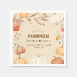 Pumpkin för babyskor pappersservett