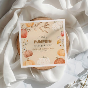 Pumpkin för babyskor pappersservett